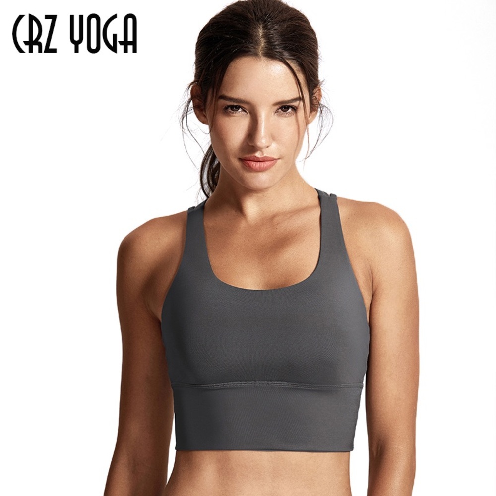 CRZ Yoga Strappy Longline Sports Bra